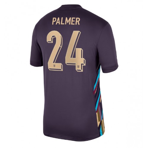 Stroje piłkarskie Anglia Cole Palmer #24 Koszulka Wyjazdowej ME 2024 Krótki Rękaw